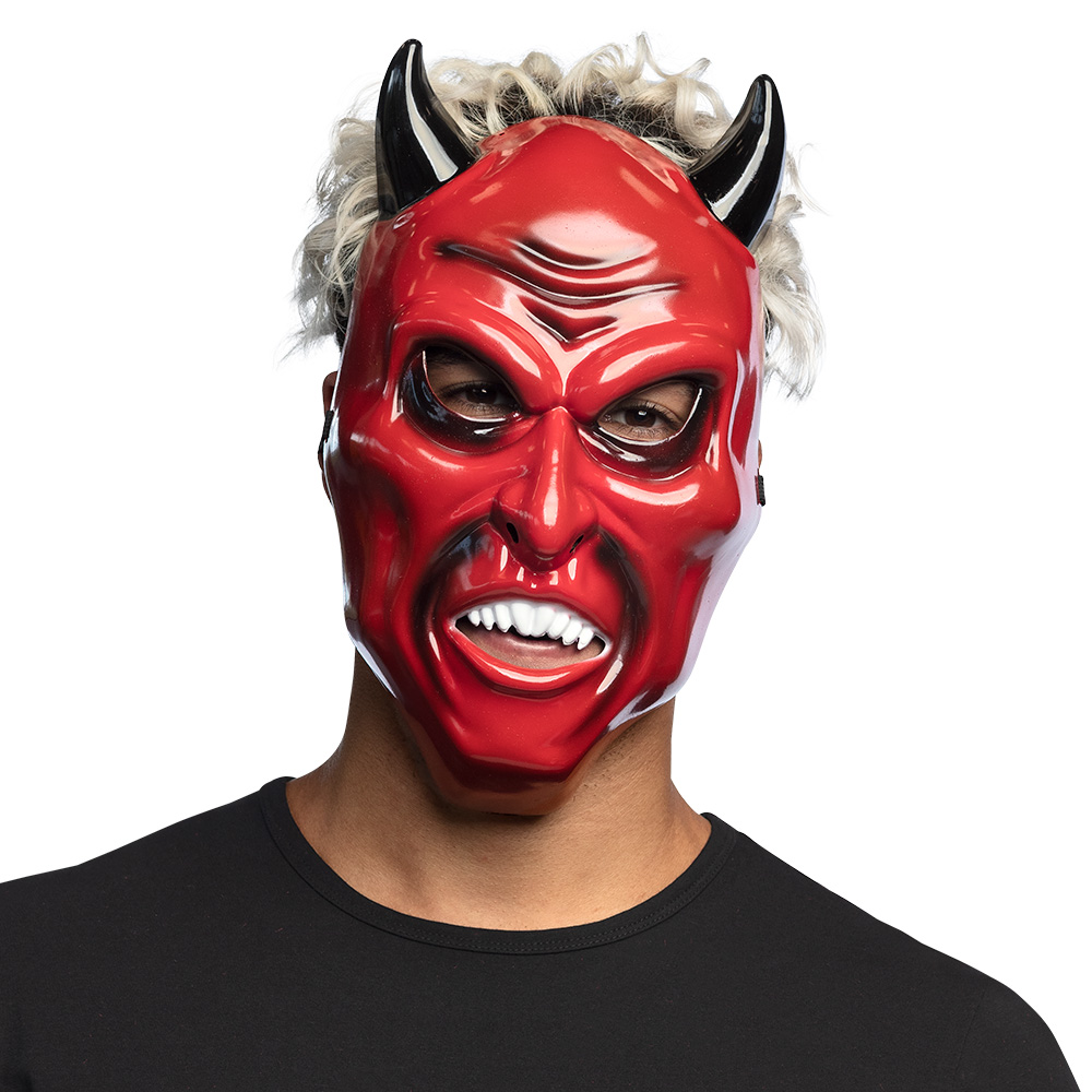 Red Devil Scary Halloween Mask Costume newest