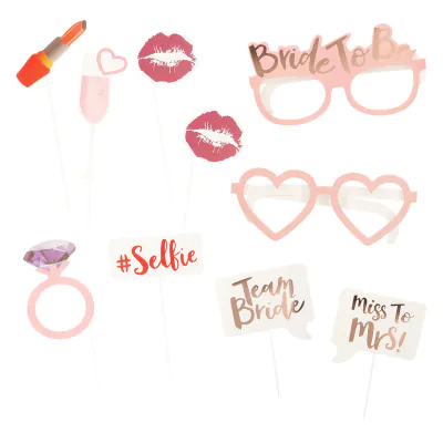Bride to be photo props for a hen party