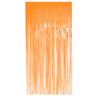 Rideau de porte orange fluo