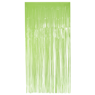 Door curtain neon green