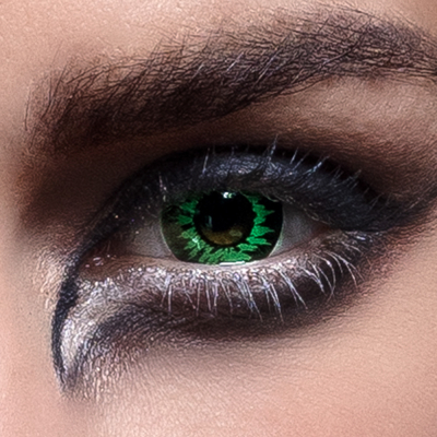 green wolf eye contacts