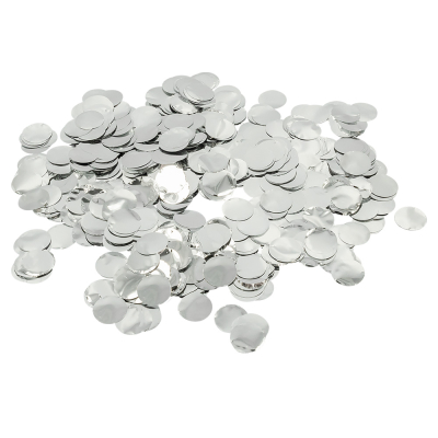 Silver metallic confetti.