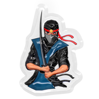 Window sticker with cool ninja.