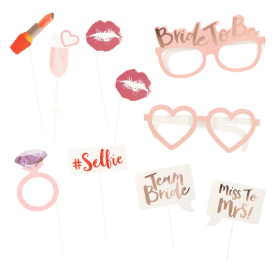 Bride to be photo props for a hen party