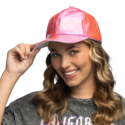 Casquette de baseball rose brillante, parfaite pour les festivals, les fêtes à thème et les tenues de ville décontractées.