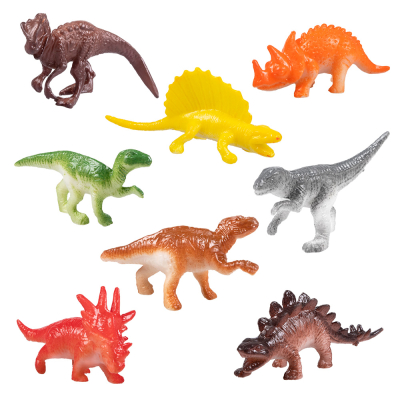 Giveaway gifts 8 toy dinosaurs in 8 different models