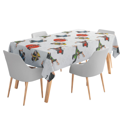 Nappe en papier imprim�e d'un ninja.