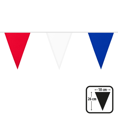 Rot-weiß-blaue Polyester-Flaggenleine.