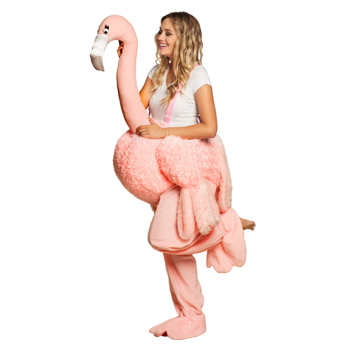 Flamingo costume for carnival or bad party